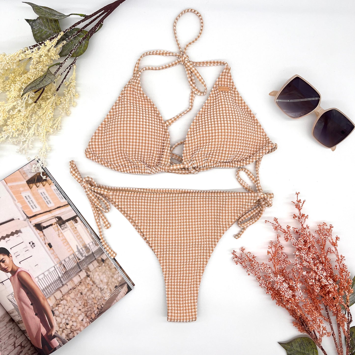 Roxy beige dos piezas