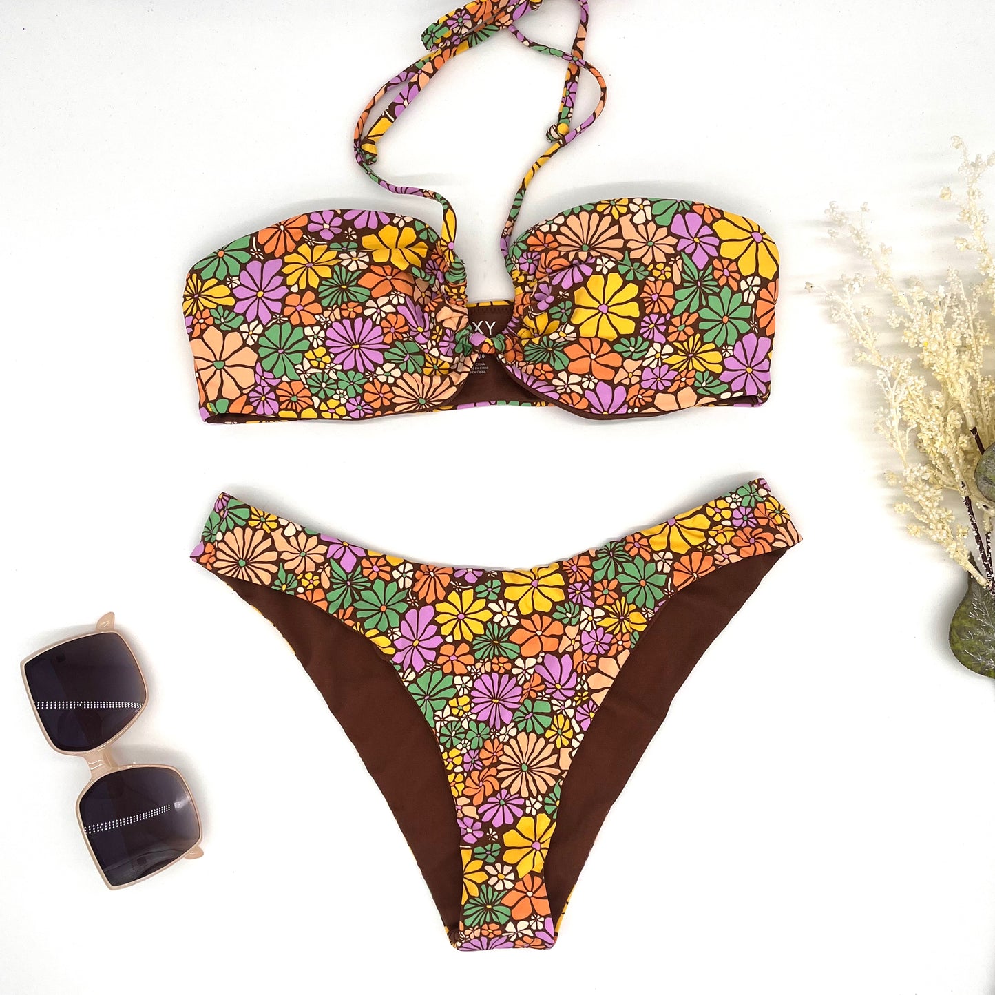 Roxy tropical flowers dos piezas