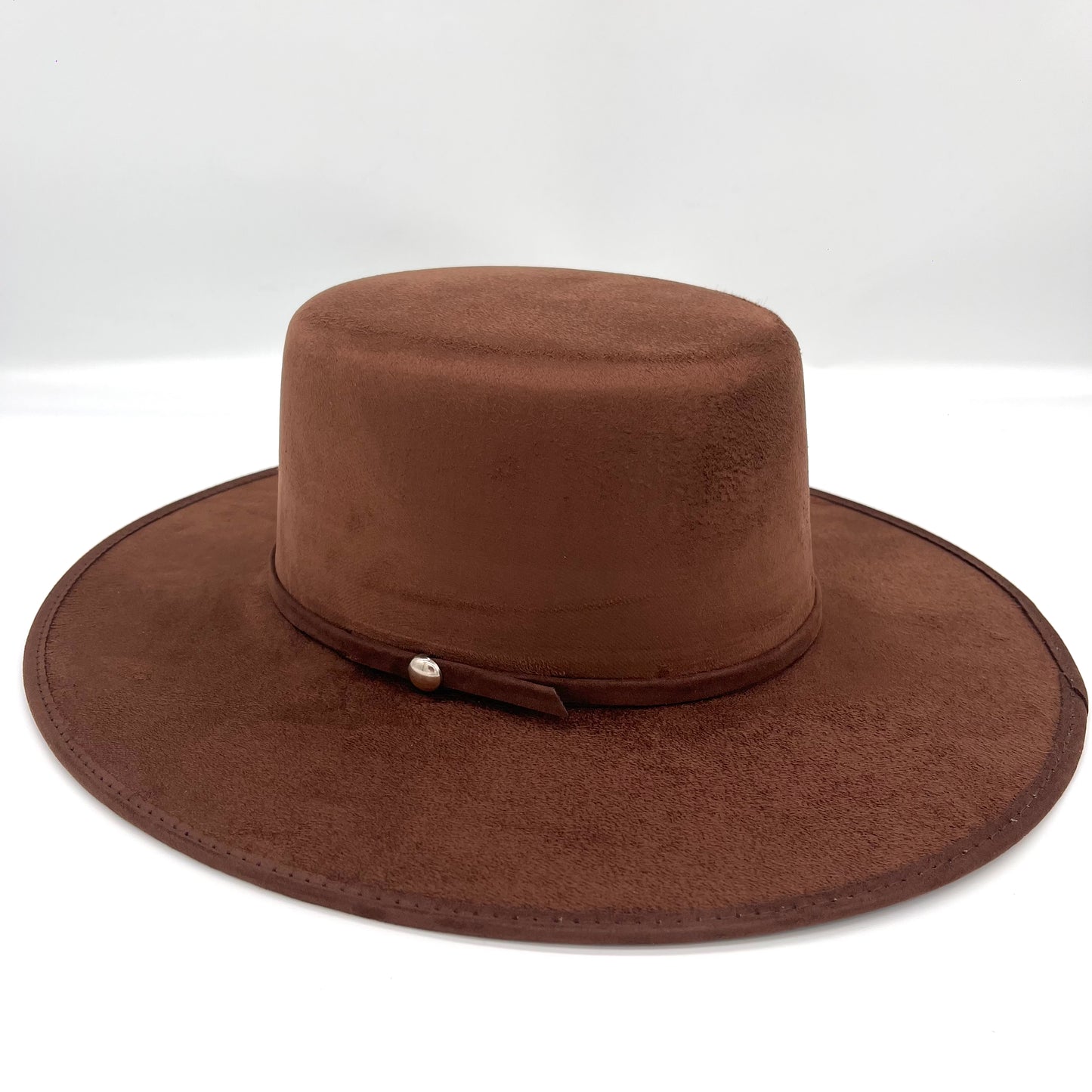 Sombrero cordobés de gamuza color café