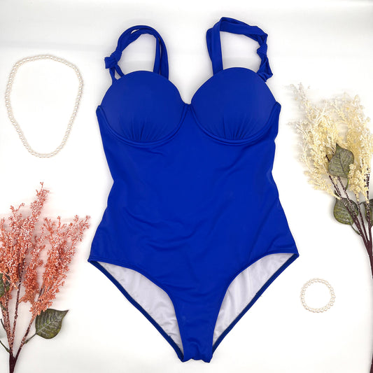 Bikini azul completo